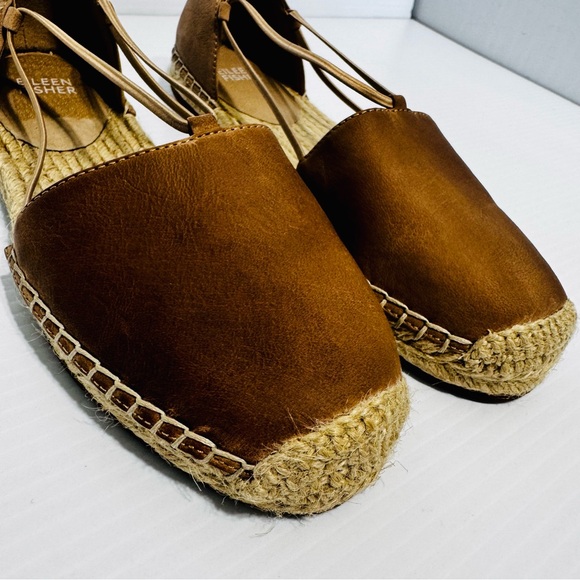 Eileen Fisher Women's Tan Espadrille Shoes Size 7 1/2 - Picture 5 of 13